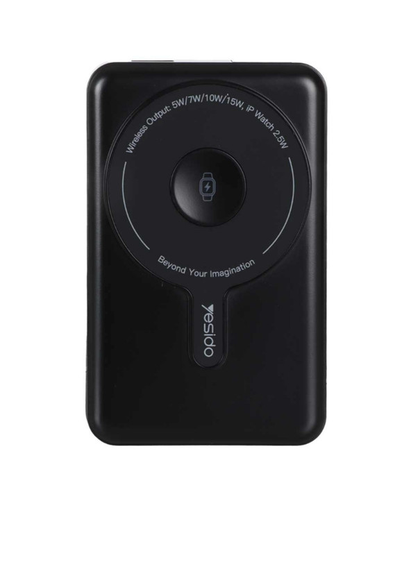 Yesido 10000mAh و فست شارژ )PD( پاوربانک وایرلس مدل 22.5 P72 - مشکی
